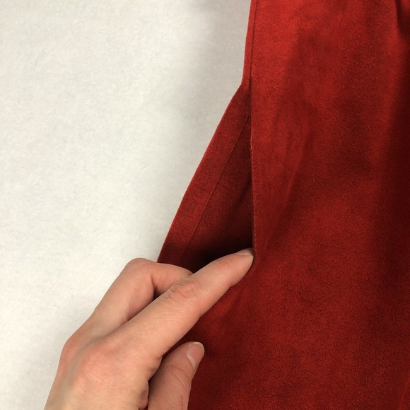 Chic Red Midi Dress with Long Sleeves - Picture 7 of 9